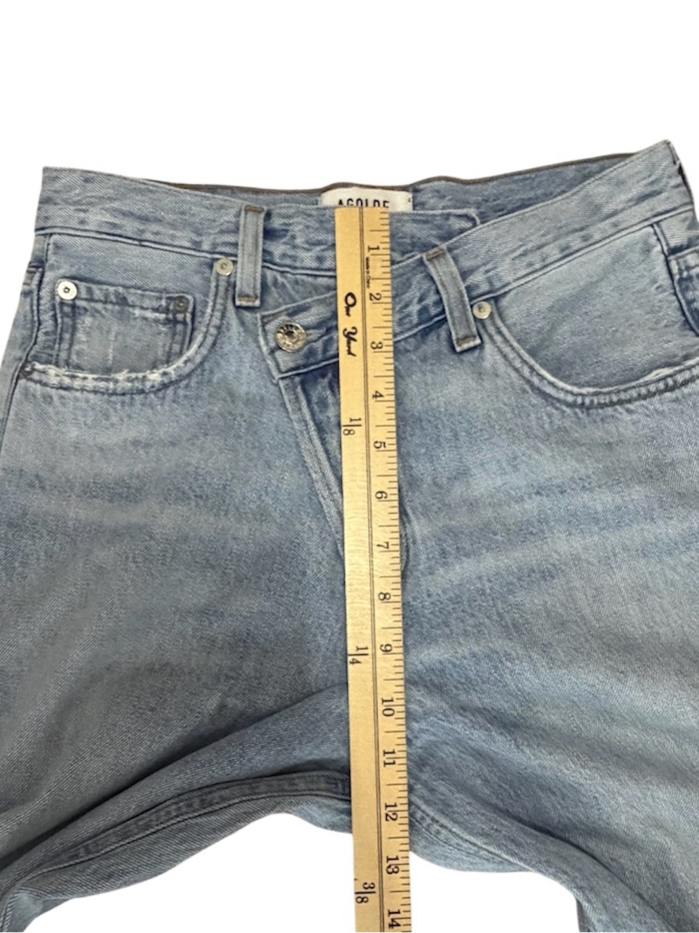 AGOLDE Criss Cross Jean in Suburbia Size 24 - Picture 7 of 11